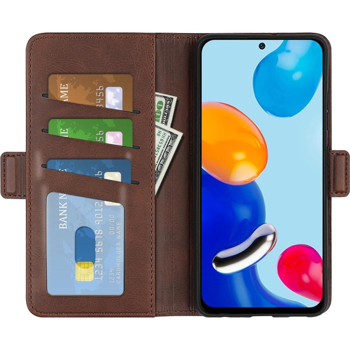 Thumbnail - Screenguard Xiaomi Redmi Note 11S CardLounge Lederhülle (Xiaomi Redmi Note 11S), Smartphone Hülle, Braun