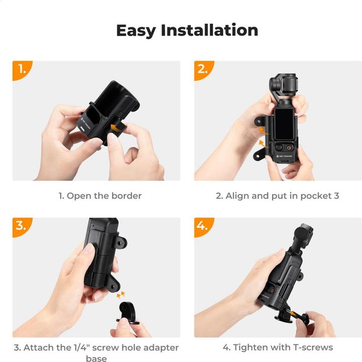 Image du produit K&F Concept Square Movie Blackout Kit, 2 Slots 4*5.65, +Sqaure Black Mist1/4, with 67/72/77/82/95mm Adapter Ring (Filtre Black Mist, 101.60 mm)