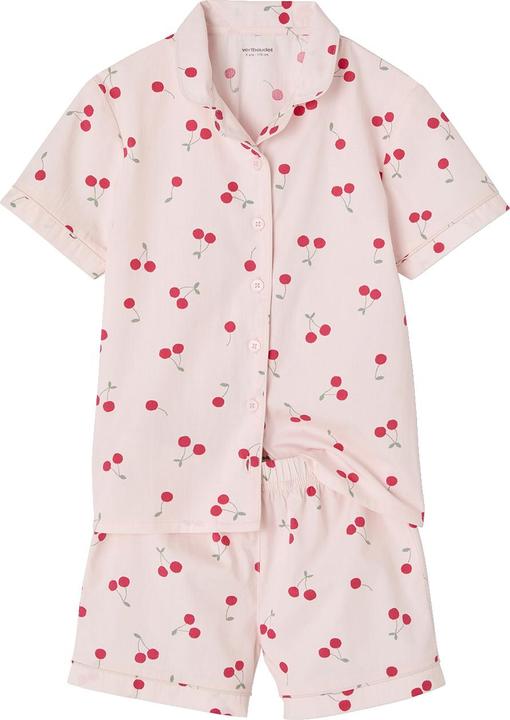 Produktbild Vertbaudet Mädchen Schlafanzug aus Popeline CHERRY (140)