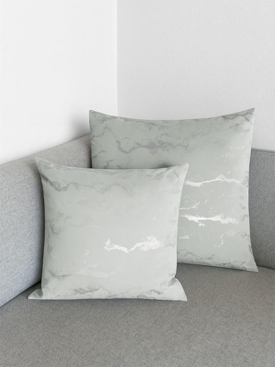 Produktbild Aspero 4 Kissenbezüge mit Marmordesign 2x 45x45 cm, 2x 60x60 cm Carrara - 9865 (60 x 60 cm, 45 x 45 cm)