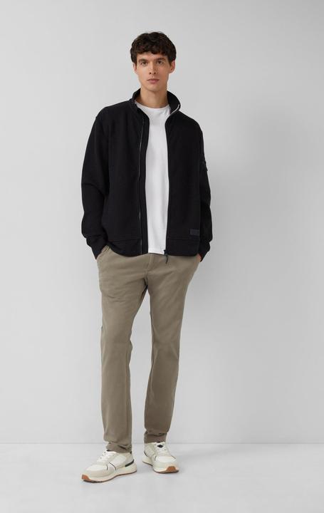 Produktbild s.Oliver Sweatshirt Jacke Melierte Sweatjacke mit Ärmeltasche (M)