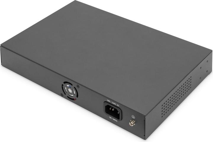Actual product image Digitus 16+2 Port 10/100/1000 Mbps + 2 Gigabit SFP PoE Switch (18 ports)