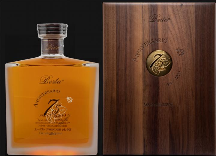 Produktbild Berta Grappa Riserva Anniversario 75 Anni (1 x 150 cl)