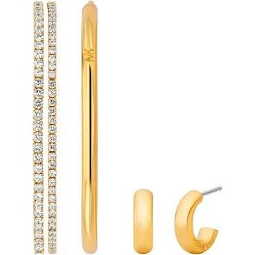 Michael Kors, Schmuck Set, - Luxury gold-plated jewelry set MKJ8451CZSET (2x bracelet. earrings), Gold