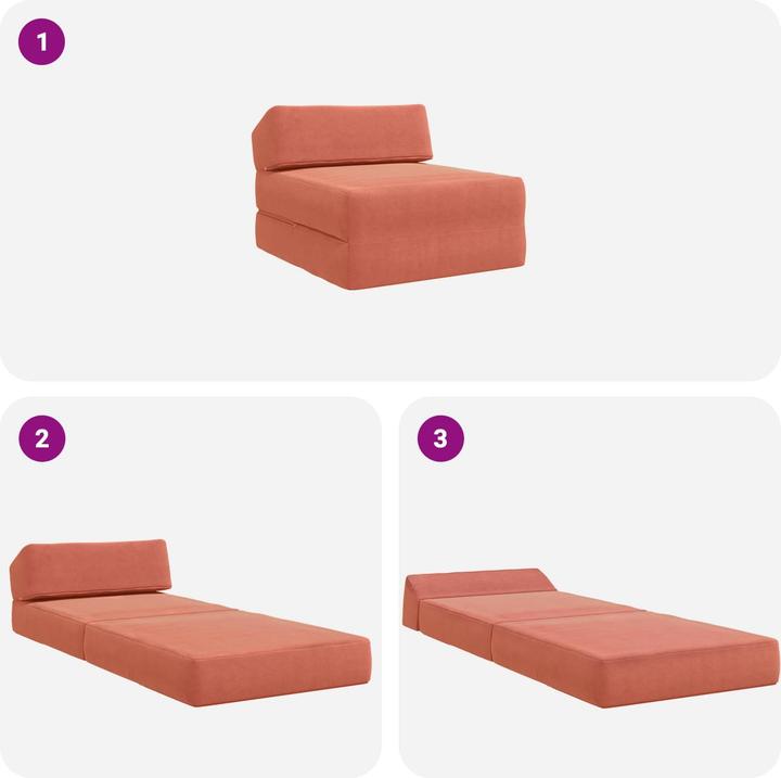 Produktbild vidaXL Klappbares Sofa