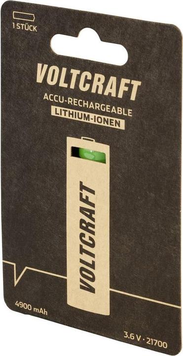 Produktbild Voltcraft Spezial-Akku 21700 Flat-Top (1 Stk., 21700, 4900 mAh)