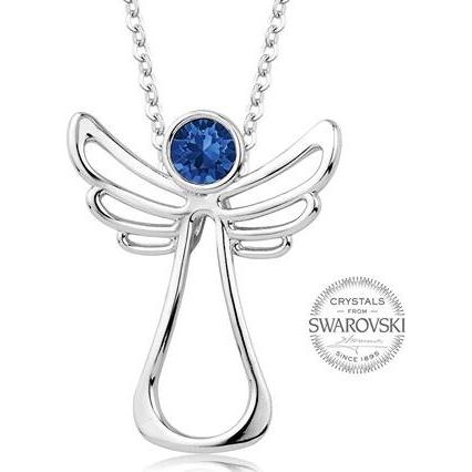 Levien, Halsschmuck, Guardian Angel Darkue Crystal Necklace (L)