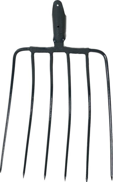 Siena Garden Fourche à maïs 6 dents sans manche avec douille anthracite