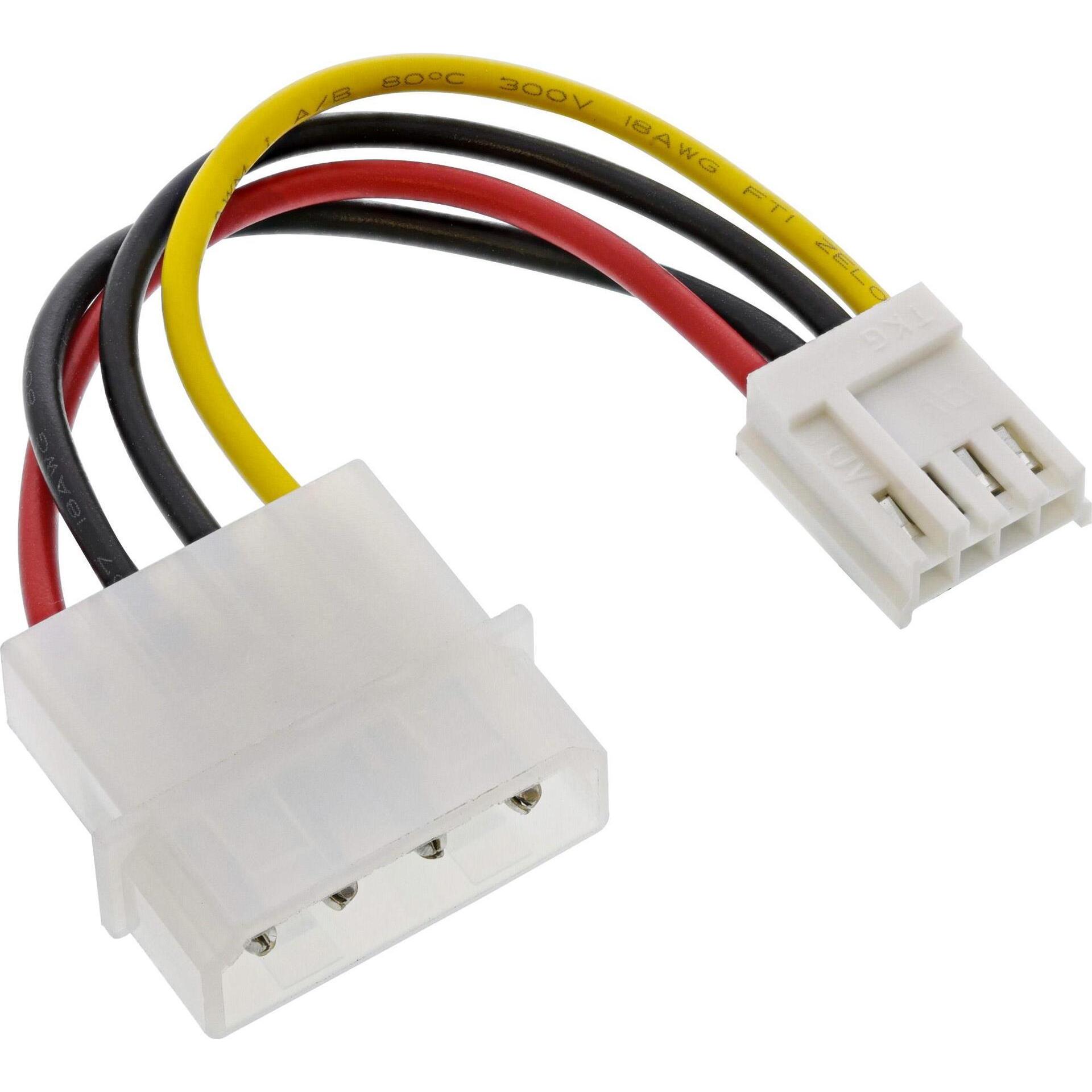 InLine Stromadapter von 4-Pol-Molex auf Floppy, Interne Kabel (PC)