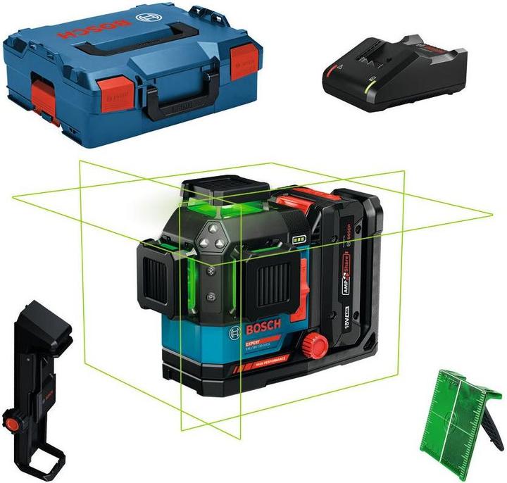 Bosch Hausgeräte Bosch Linienlaser EXLL18V-120-33CG, 1 x EXBA18V-40