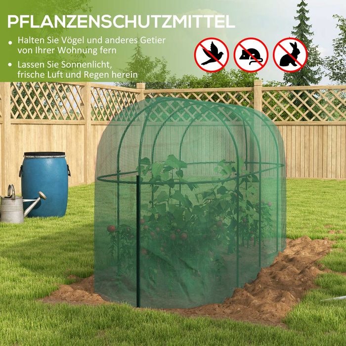 Immagine prodotto Swisshandel24 3 x 1 m Gartennetz, Pflanzenschutzzelt mit Tür, Insektenschutznetz, Winddichtes Gemüsenetz, Schädlin