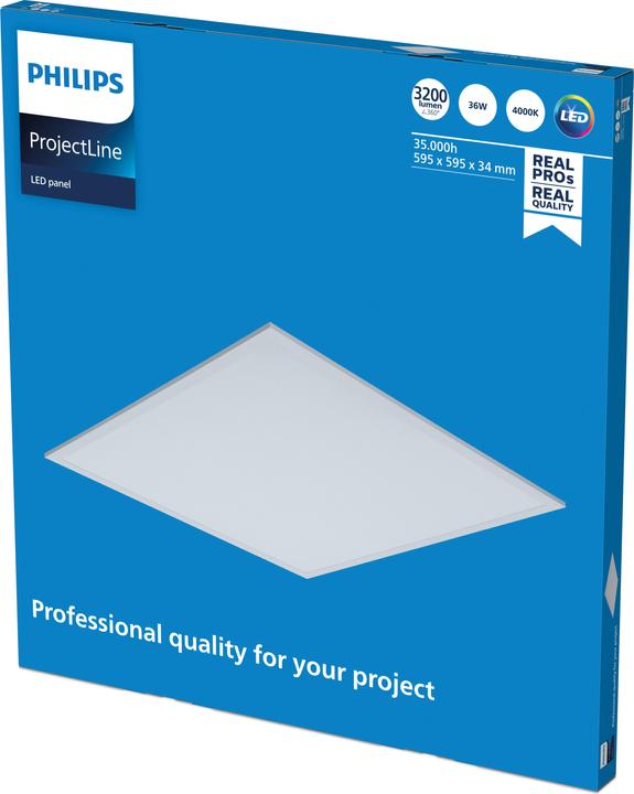 Image du produit Philips ProjectLine Panneau 36W 6060 40K NOC (3200 lm)