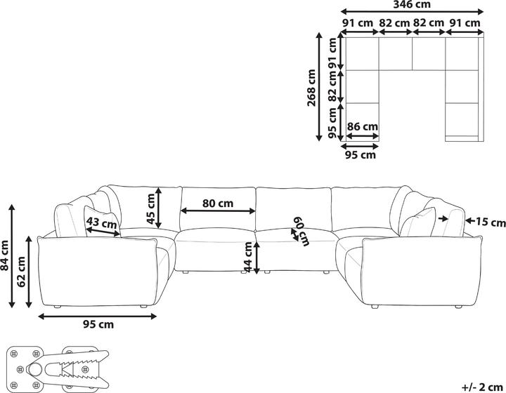 Produktbild Beliani Mesnali