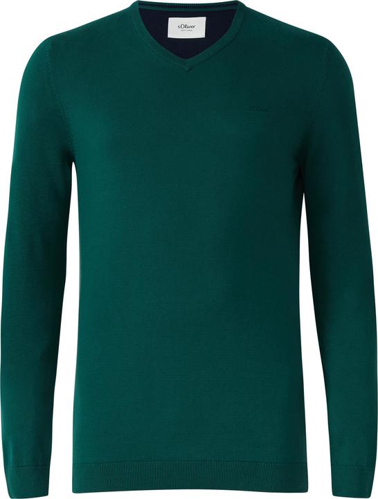 Actual product image s.Oliver Strickpullover Strickpullover mit Logo-Stickerei (XXL)