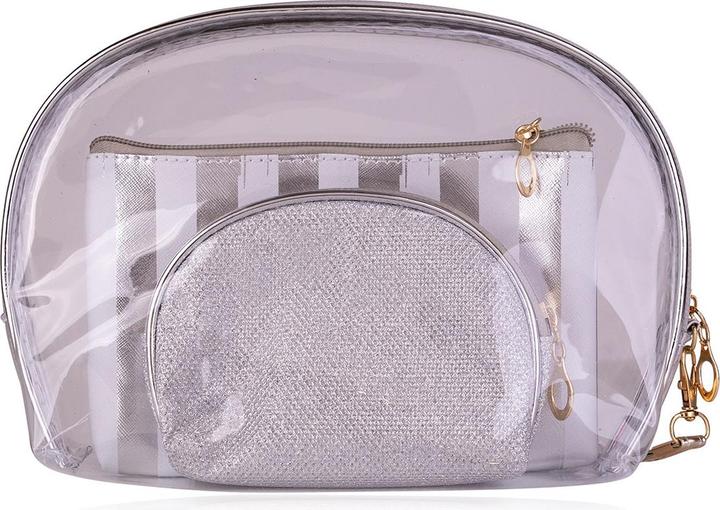 Immagine prodotto Accentra Set di borse per cosmetici / borsa da toilette ARGENTO