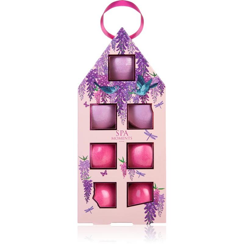 Chlapu Chlap, Sali + Bolle da bagno, Zestaw kul musujących do kąpieli o zapachu kwiatów bzu 1 op. - 7 szt.