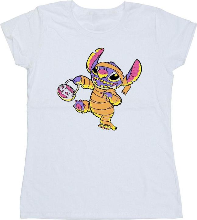 Actual product image Lilo & Stitch Womens/Ladies Trick Or Treat Cotton T-Shirt (XXL)