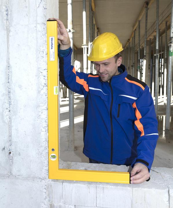 Image du produit Anrotec Equerre de construction 800 x 400 mm 90 degrés avec 2 niveaux à bulle