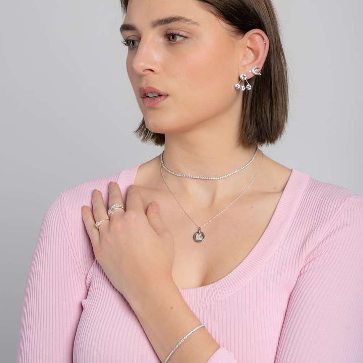 Immagine prodotto Bijouteria Bracciale (20 cm, Argento 925, Zirconia)