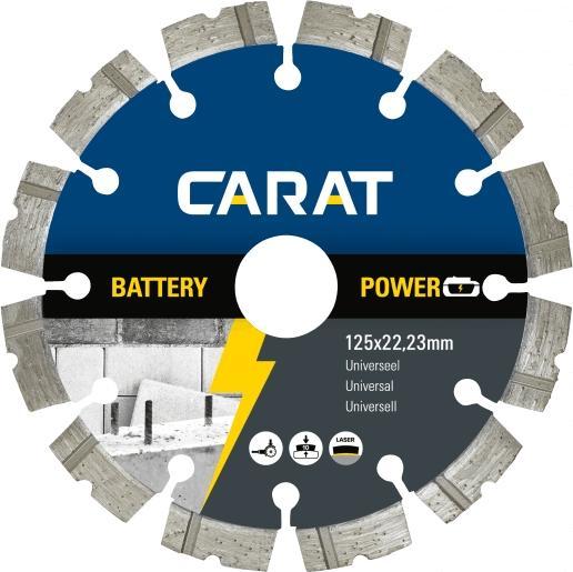 Produktbild Carat CBP1253000 Diamanttrennscheibe Battery Power Universal 125 x 22,23 mm