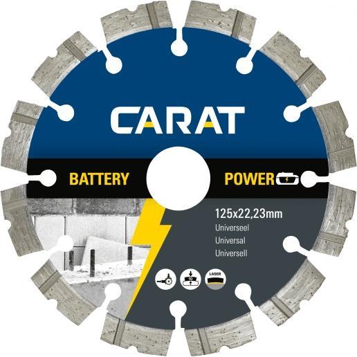 Carat, Lama, CBP1253000 Diamanttrennscheibe Battery Power Universal 125 x 22,23 mm