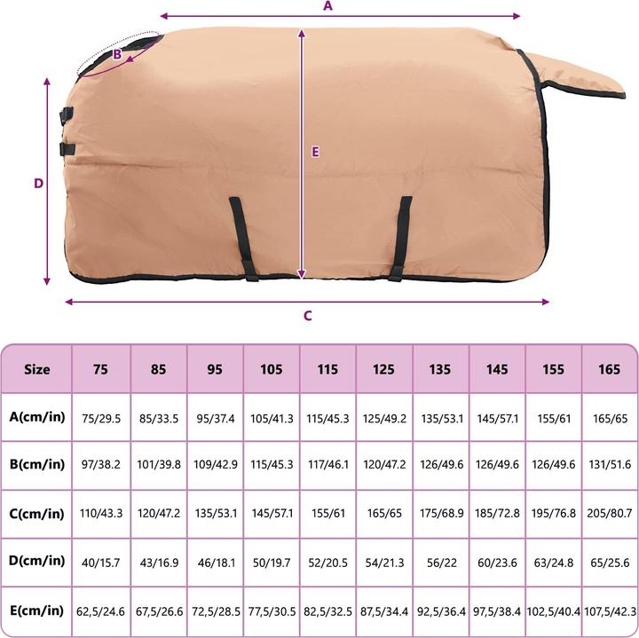 Produktbild vidaXL Pferdedecke (155 cm)
