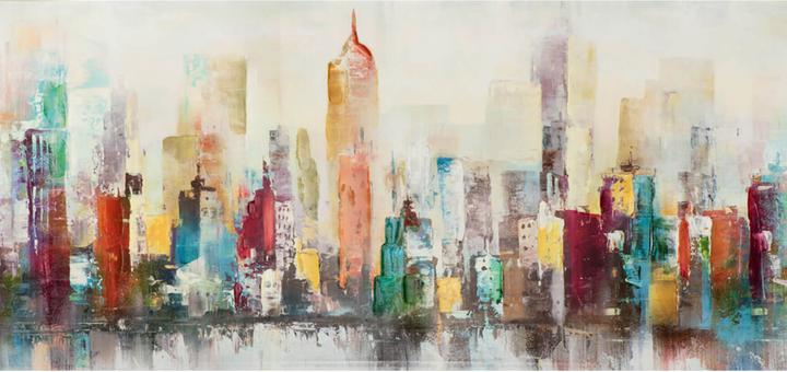 Produktbild Schubiger Bild Farbenfrohe Skyline (70 x 70 cm)