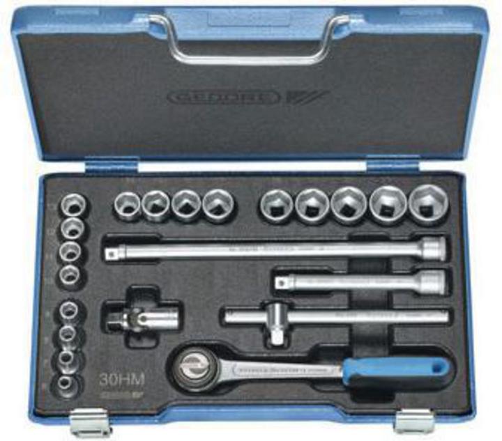 Actual product image Gedore Socket spanner set 3/8 (10 mm) (19 mm, 6 mm, 12 mm, 14 mm, 22 mm, 16 mm, 10 mm, 21 mm, 18 mm, 7 mm, 17 mm, 11 mm, 15 mm, 8 mm, 9 mm, 13 mm, 20 mm)