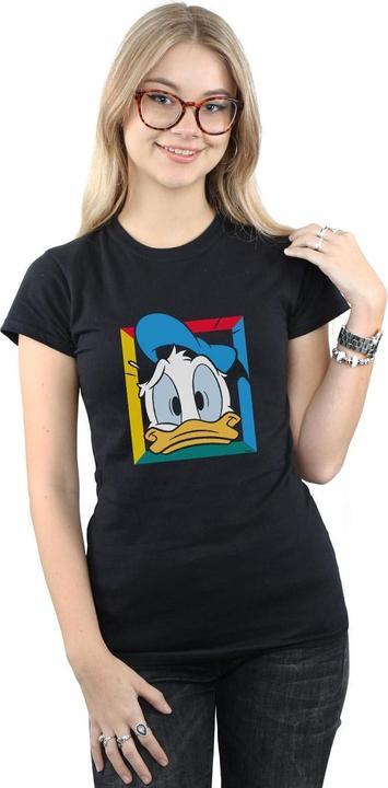 Actual product image Disney Womens/Ladies Donald Duck Panicked Cotton T-Shirt (XXL)