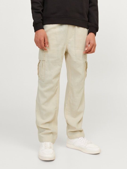 Actual product image Jack & Jones Jpstbill Jjnate Linen Blend Cargo Jnr (158)