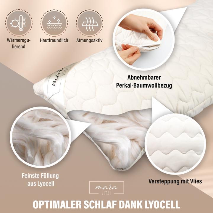 Immagine prodotto Mara Vital Cuscino in lyocell (65 x 100 cm)