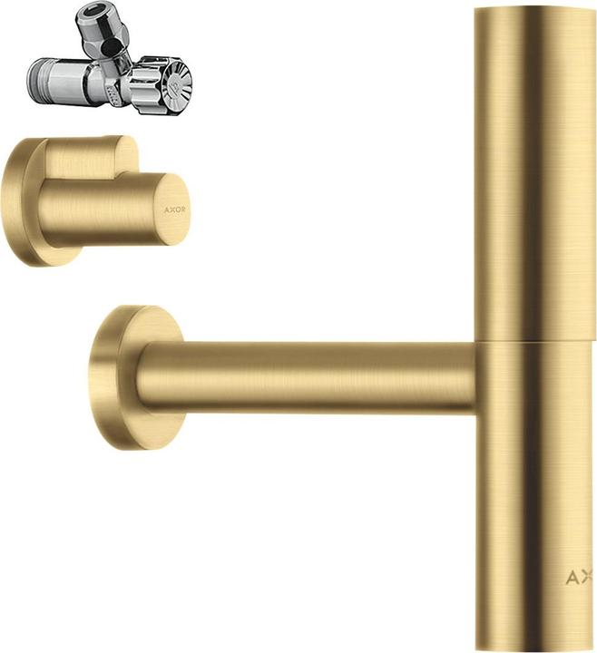 Produktbild Axor Flowstar Designsiphon Set, mit zwei Eckventil und Schubern, 51304 (Flaschensiphon, 1 1/4")