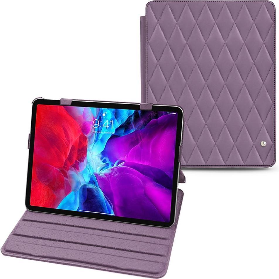 Noreve Lederschutzhülle horizontal (IPAD PRO 12.9 2021), Tablet Hülle, Violett