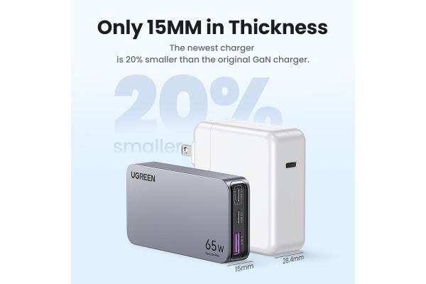 Produktbild Ugreen Nexode Pro (65 W, 3 Ports)