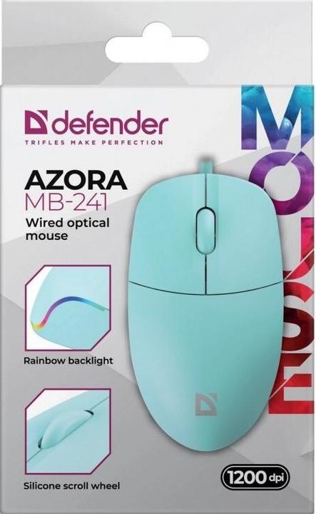Productafbeelding Defender KABELGEBUNDENE MAUS AZORA MB-24 1200 DPI MINT (Bedraad)