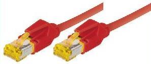 Image du produit Tecline Câble patch S/FTP, PiMF, Cat 6a, rouge, 7,5 m Pour 10 Gigabit/s, sans halogène, avec câble Draka et (S/FTP, CAT6a, 7.50 m)
