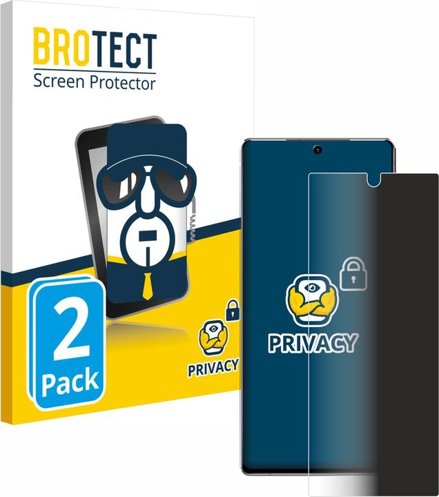 Actual product image BROTECT Anti-spy privacy film Blue light protection film (2 Piece, Samsung Galaxy Note 20)