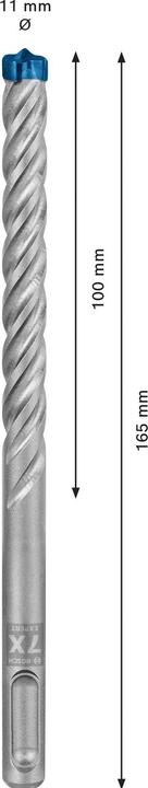 Actual product image Bosch Professional Zubehör EXPERT SDS plus-7X hammer drill, 11 x 100 x 165 mm (11 millimetres)