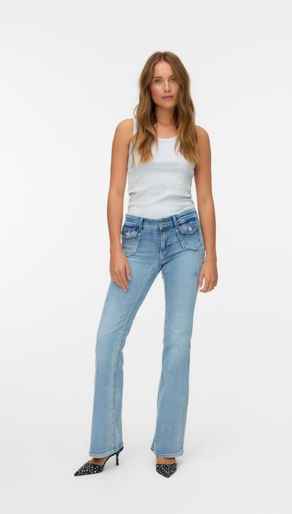 Actual product image Vero Moda VMJEAN Niedrige Taille Ausgestellt Jeans Ausgestellt (L)