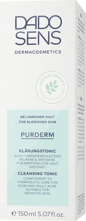 Actual product image Dado Sens PURDERM Clarifying Tonic - Blemished and acne-prone skin (Face toner, 150 ml)
