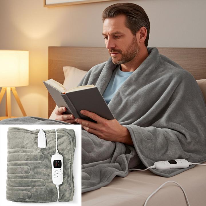 Immagine prodotto Nedis Copripiumino elettrico 1 persona 180 x 130 cm 9 impostazioni di calore lavabile overheatun (180 x 130 cm)
