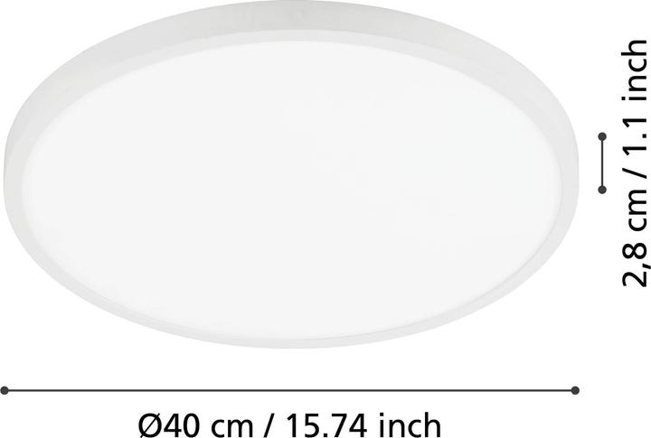 Actual product image EGLO FUEVA 1 surface mounted lamp white (2500 lm)