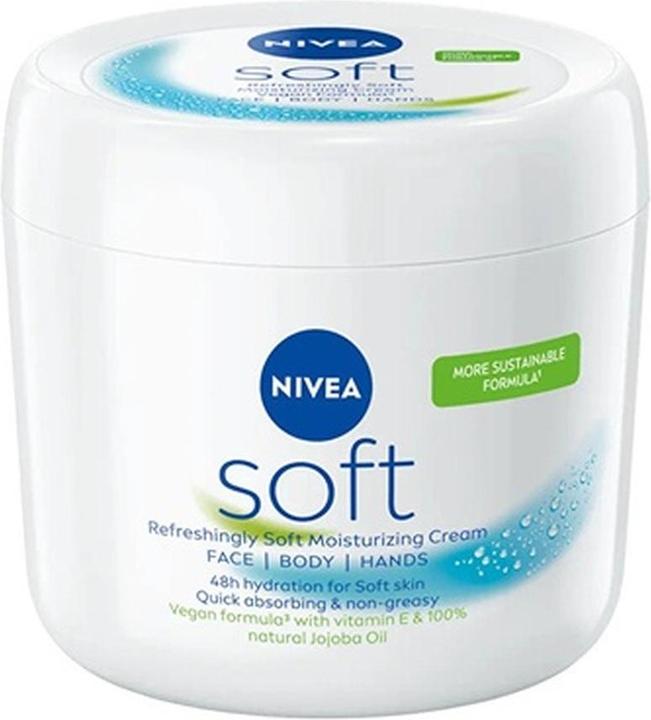 Actual product image NIVEA Refreshingly Soft Moisturizing Cream 500 Ml (Body cream, 500 ml)