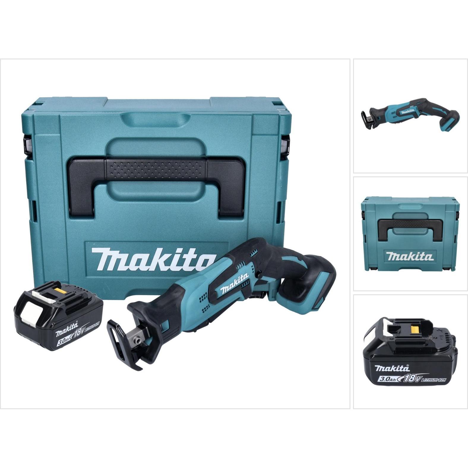 Makita, Säbelsäge, DJR 185 F1J Akku Recipro Säbelsäge 18 V + 1x Akku 3,0 Ah + Makpac - ohne Ladegerät