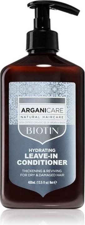 Actual product image Arganicare Biotin Leave-In Conditioner 400 ml - for Damaged and Dry Hair (400 ml)