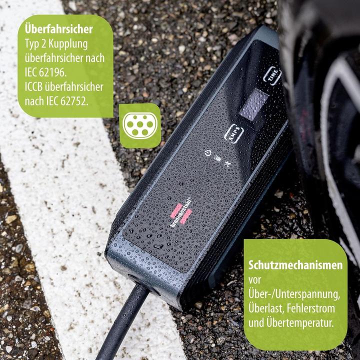 Actual product image Brennenstuhl eMobility Ladekabel Typ 2 Mode 2 16 A 11 kW (11 kW, 16 A, 8 m)