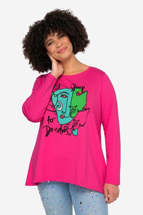 Produktbild Angel of Style T-Shirt, Gesichts-Motiv, Rundhals, Langarm (46)
