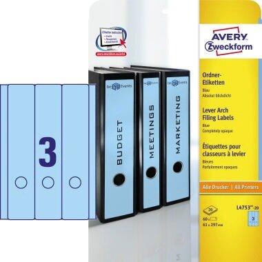 Actual product image Avery Folder labels