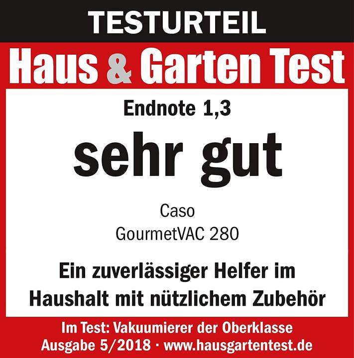Actual product image Caso GourmetVAC 280