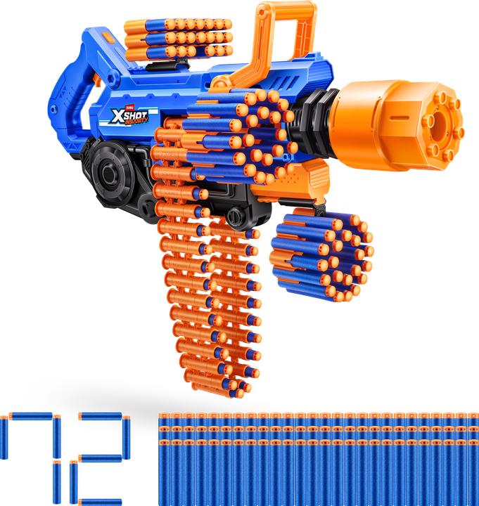 Actual product image Zuru Xshot- Insanity Blaster Smoke N Barrel with Darts